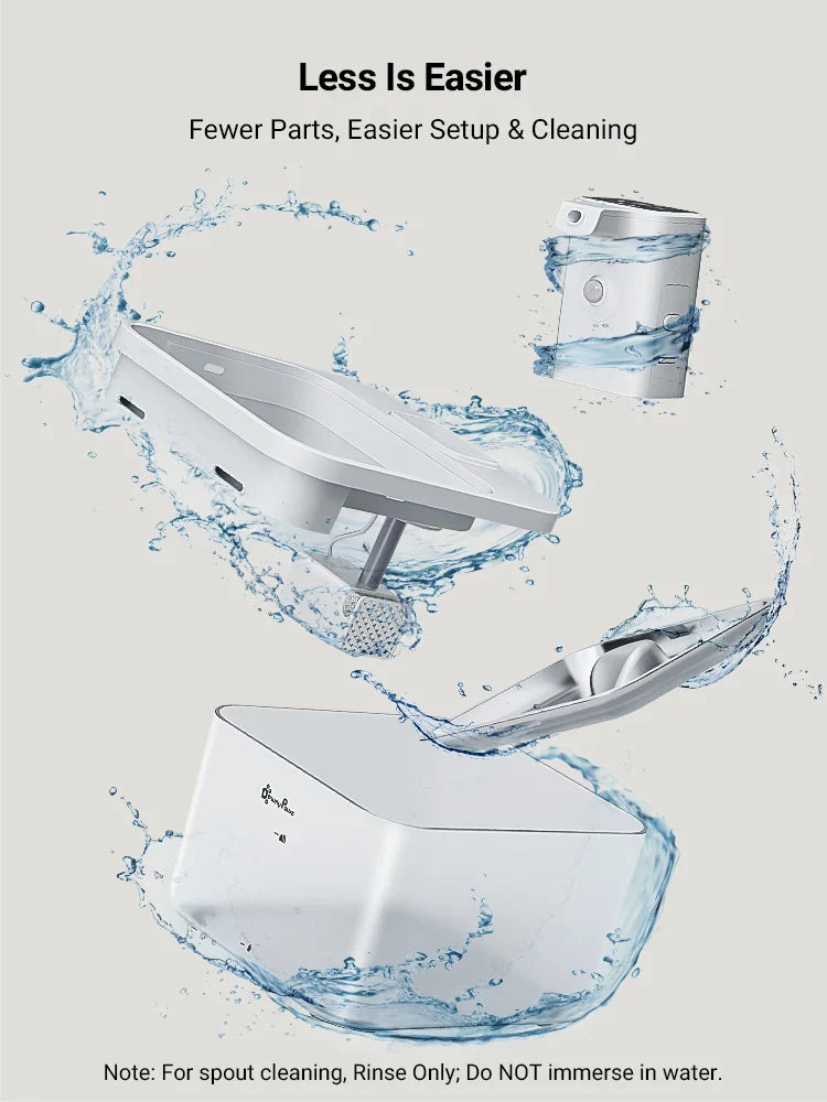 DownyPaws 2.5L Automatic Stainless Steel Cat Water Fountain