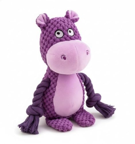 Praizen Plush Elephant Dog Chew Toy Cotton Rope Interactive