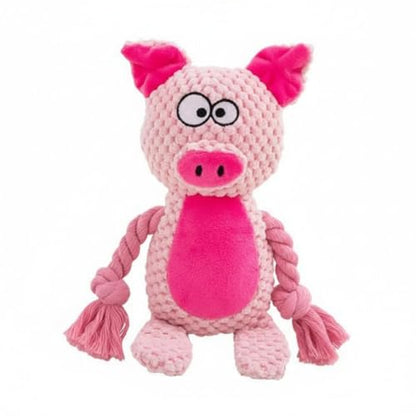 Praizen Plush Elephant Dog Chew Toy Cotton Rope Interactive