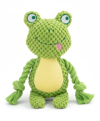 Praizen Plush Elephant Dog Chew Toy Cotton Rope Interactive