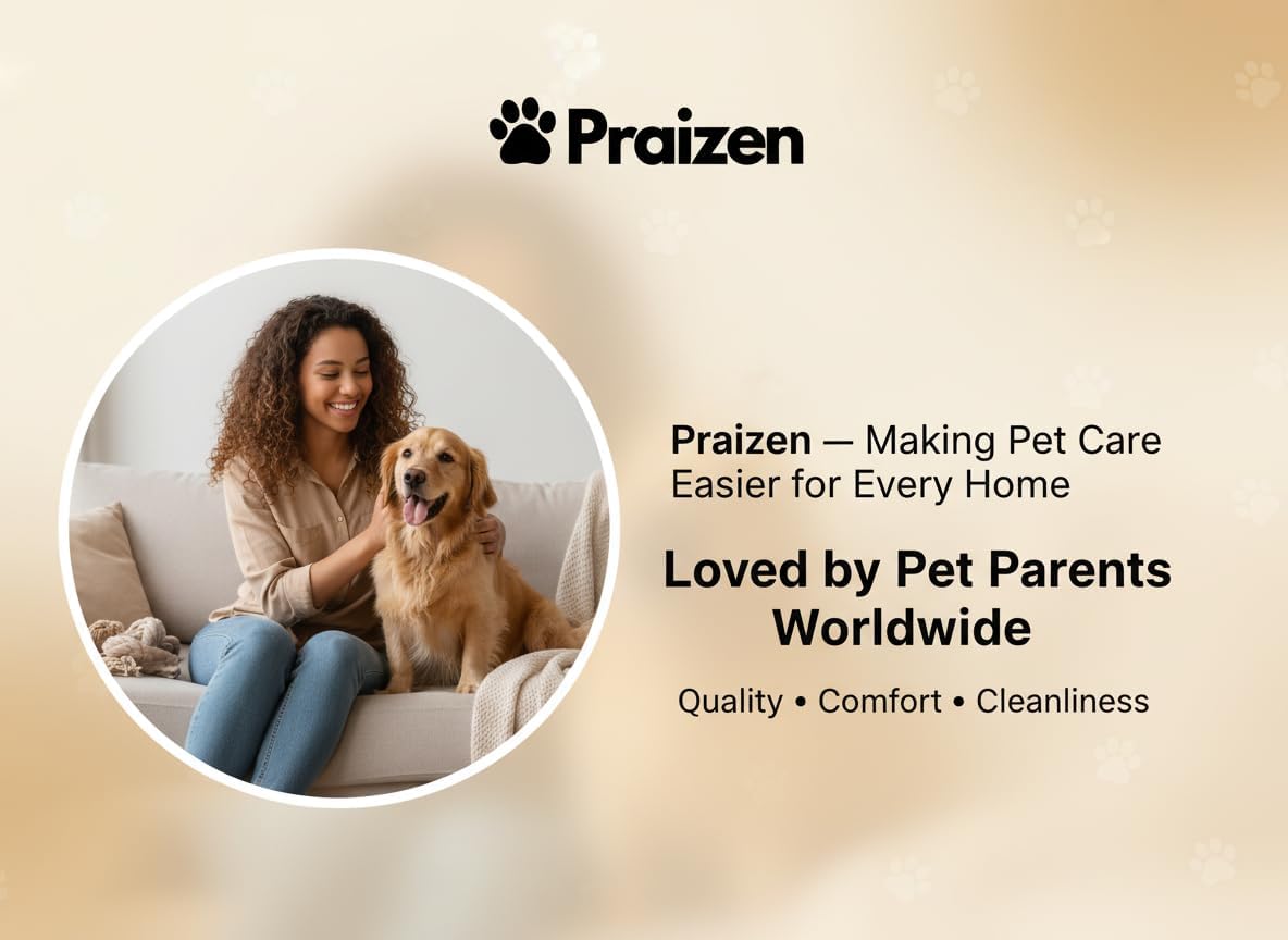 Praizen Reusable Pet Hair Remover Roller Black and White