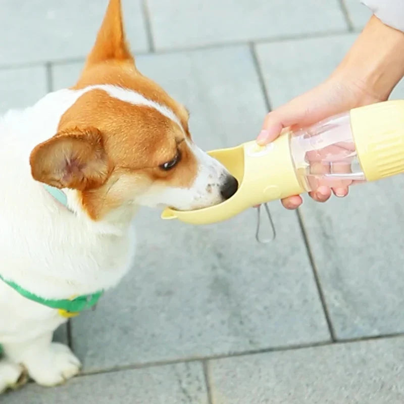 Portable Dog Water Bottle & Food Feeder