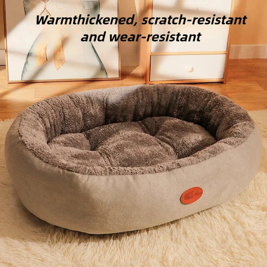 Cozy Pet Nest Bed - Soft Plush Dog Cat Bed for Small Medium Pets