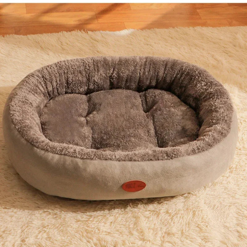 Cozy Pet Nest Bed - Soft Plush Dog Cat Bed for Small Medium Pets