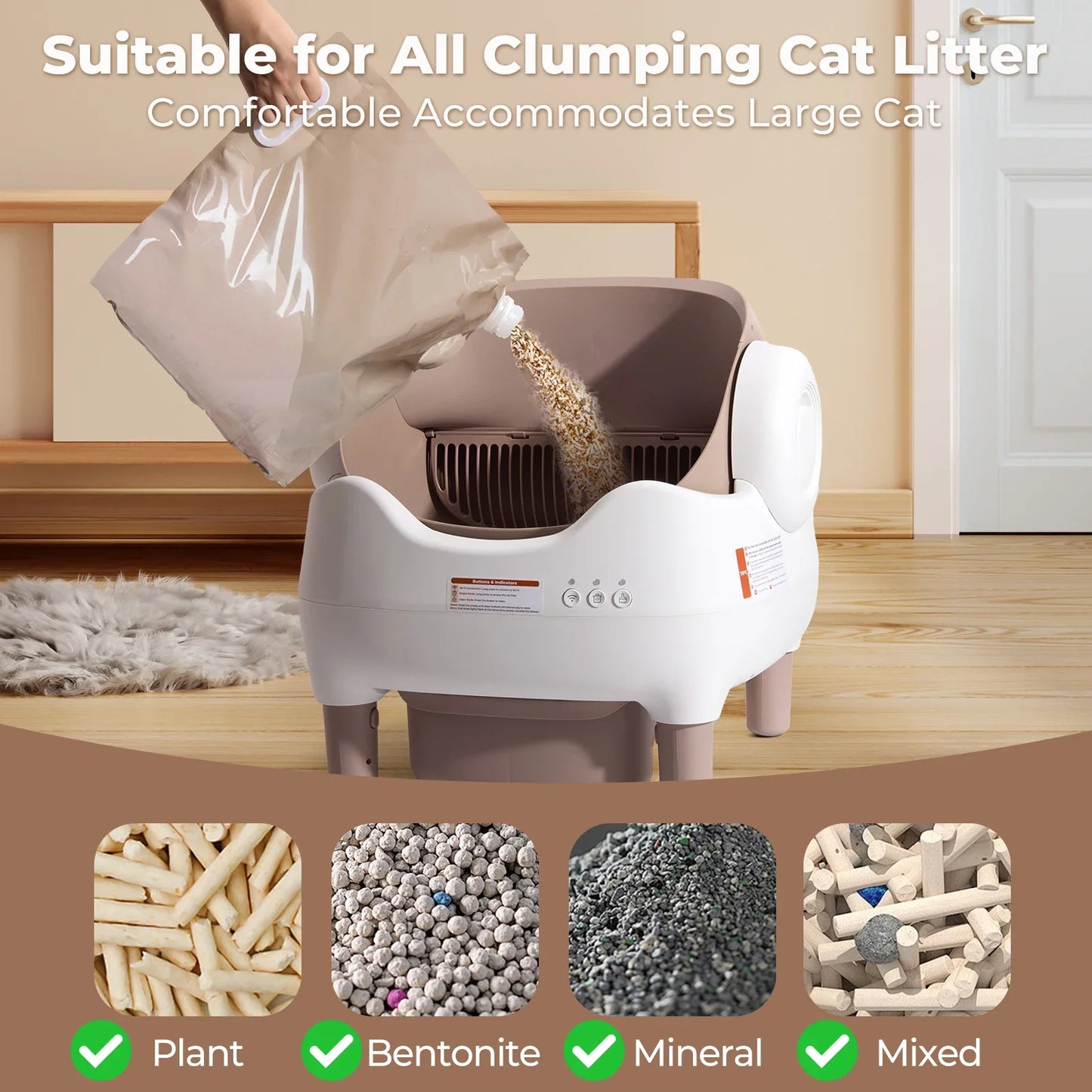 Self-Cleaning Cat Litter Box – Automatic, App-Controlled & Odor-Free