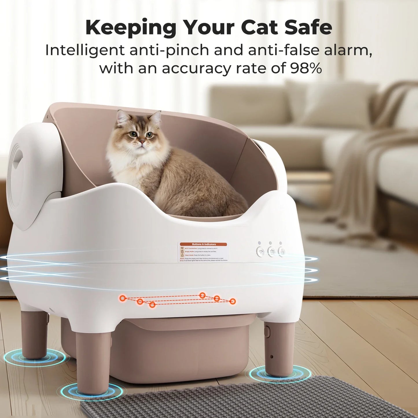 Self-Cleaning Cat Litter Box – Automatic, App-Controlled & Odor-Free