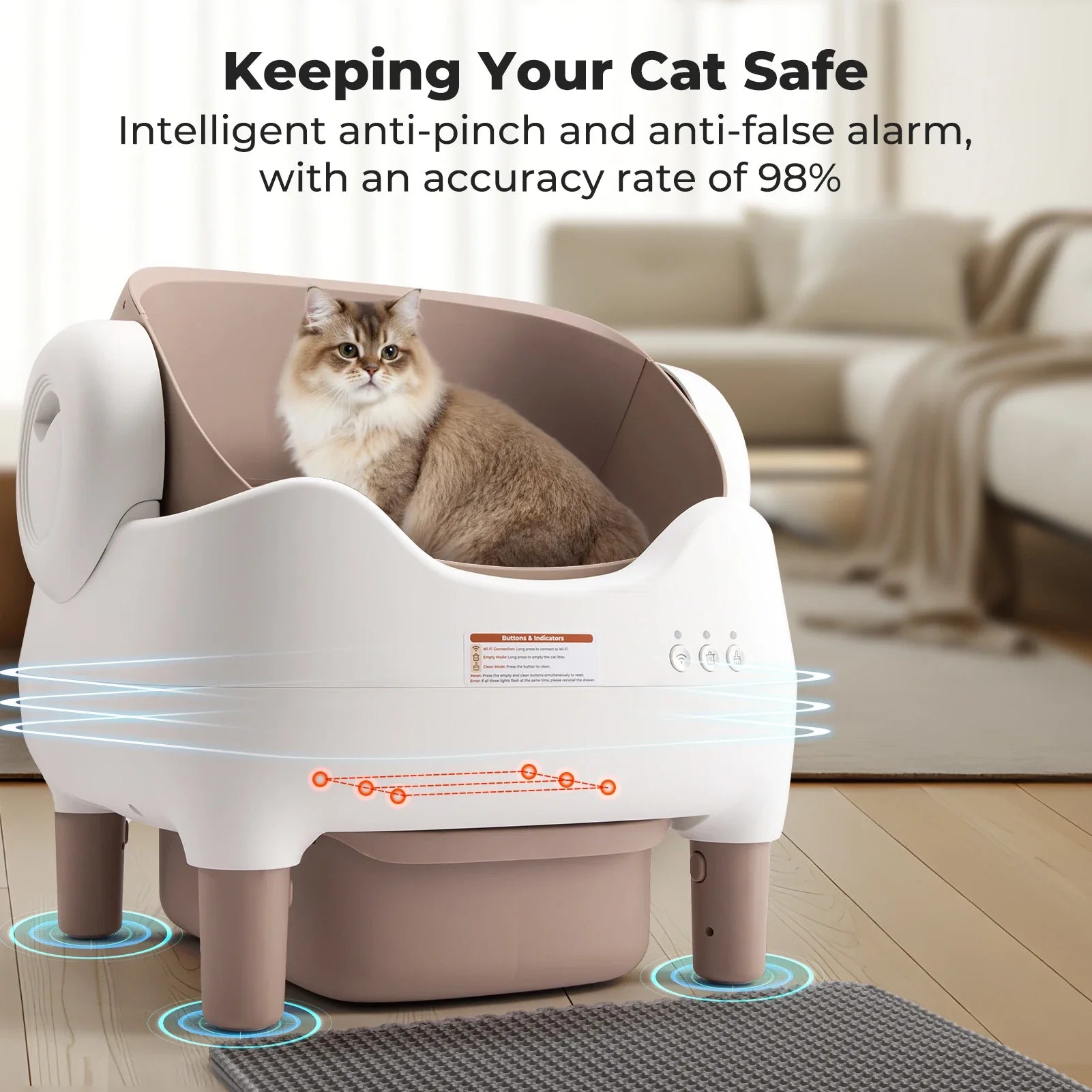 Self-Cleaning Cat Litter Box – Automatic, App-Controlled & Odor-Free
