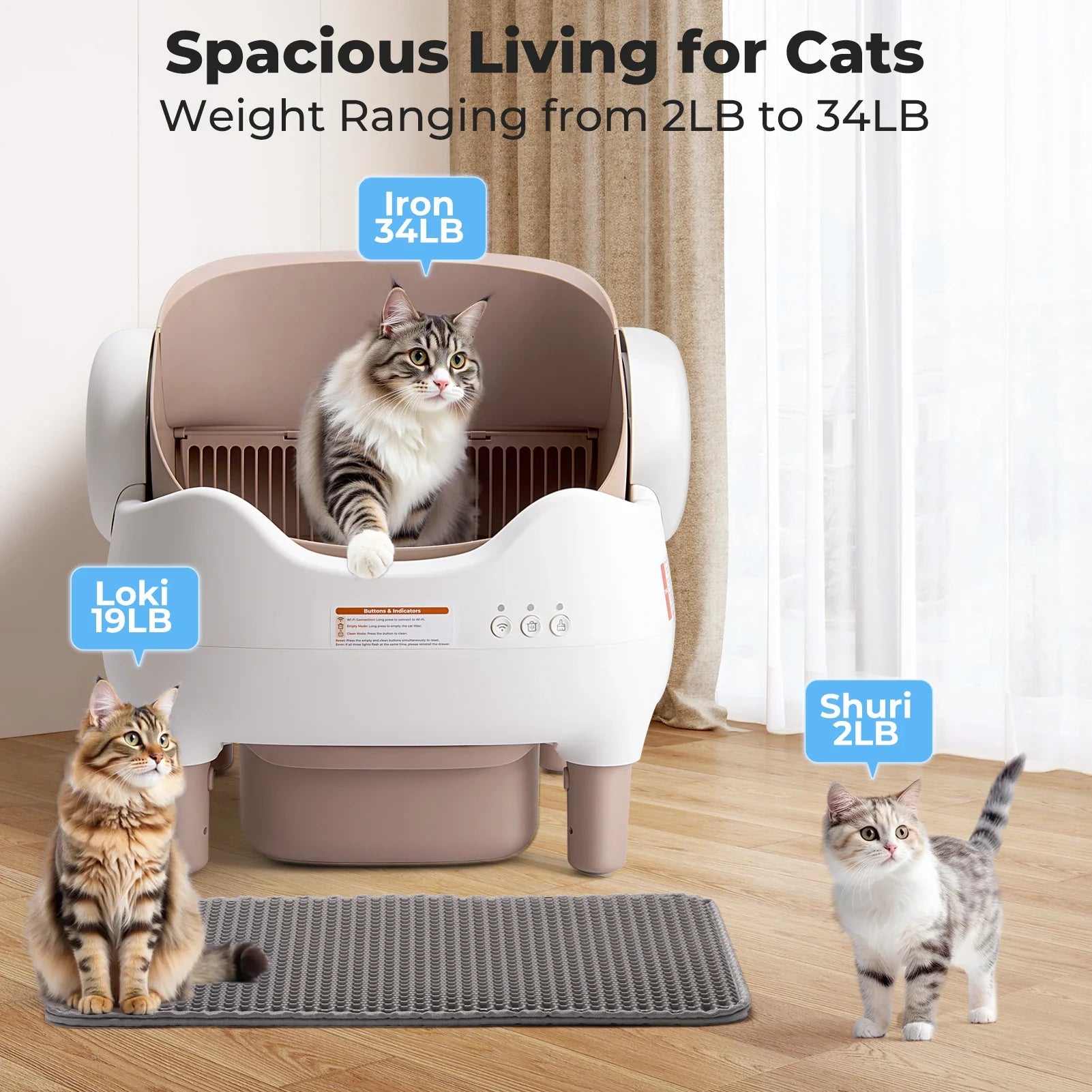 Self-Cleaning Cat Litter Box – Automatic, App-Controlled & Odor-Free