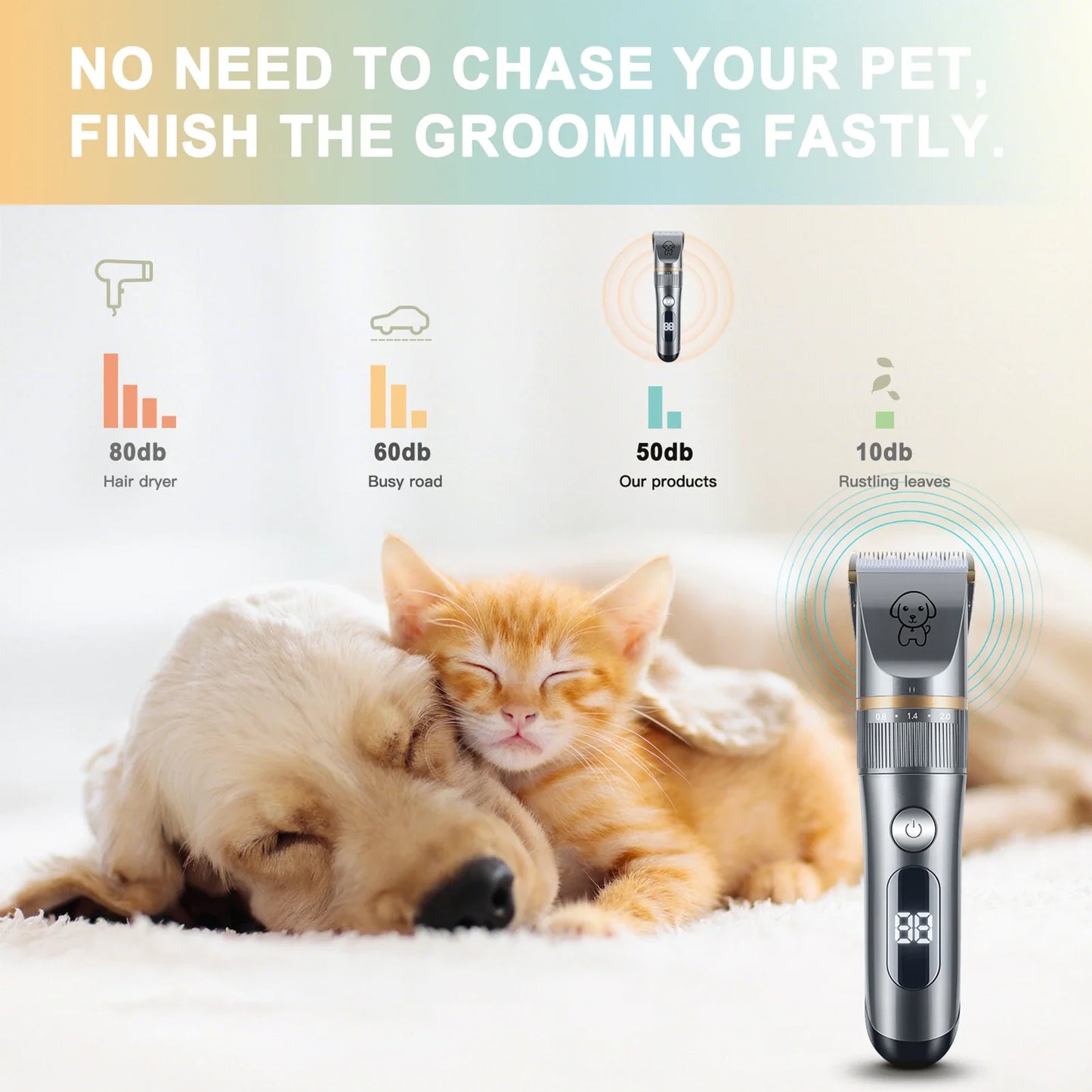 Pet Hair Trimmer Grooming Kit
