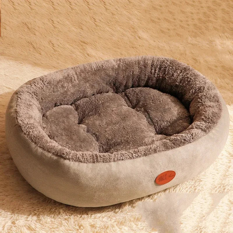 Cozy Pet Nest Bed - Soft Plush Dog Cat Bed for Small Medium Pets