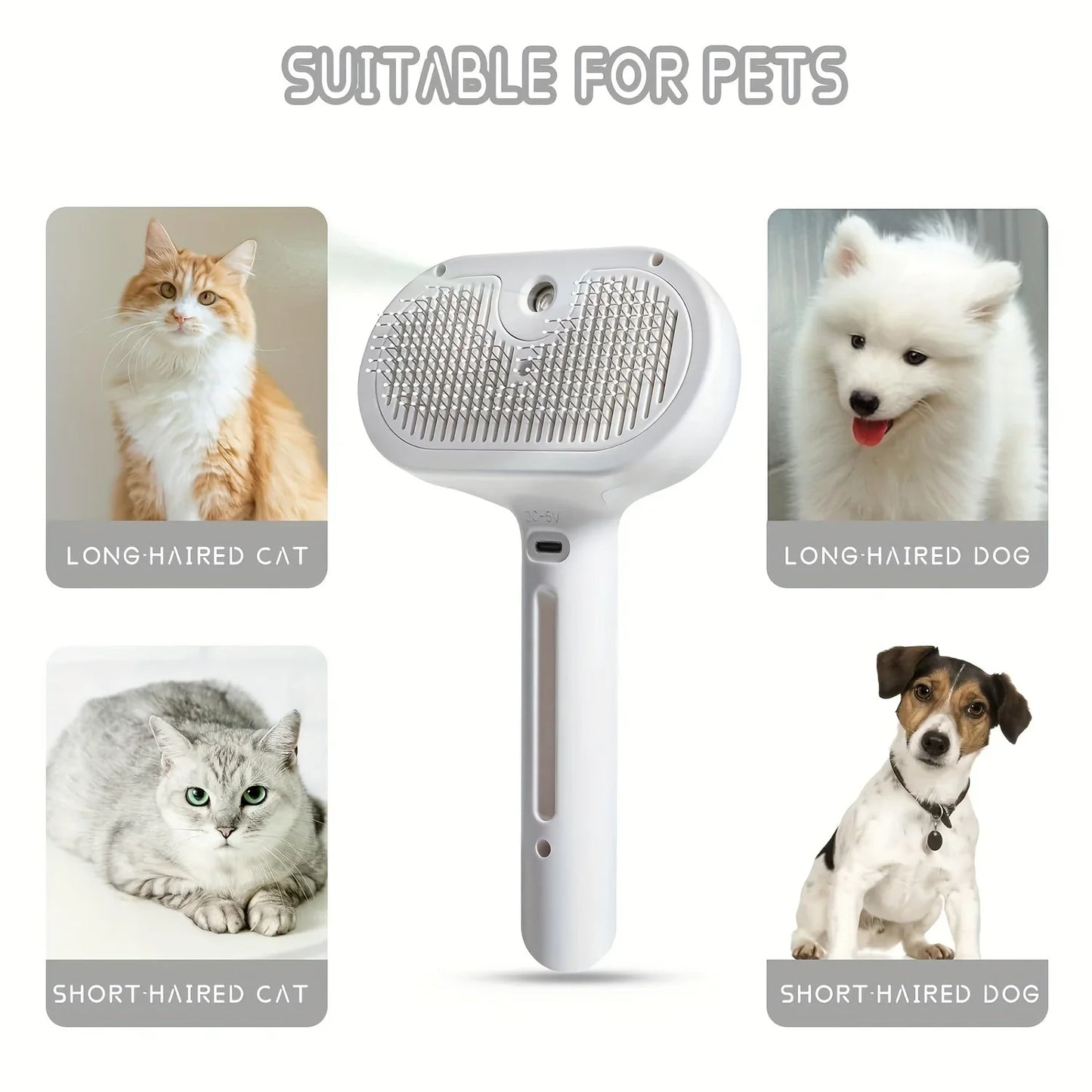 Pet Spray Hair Comb – Grooming Brush