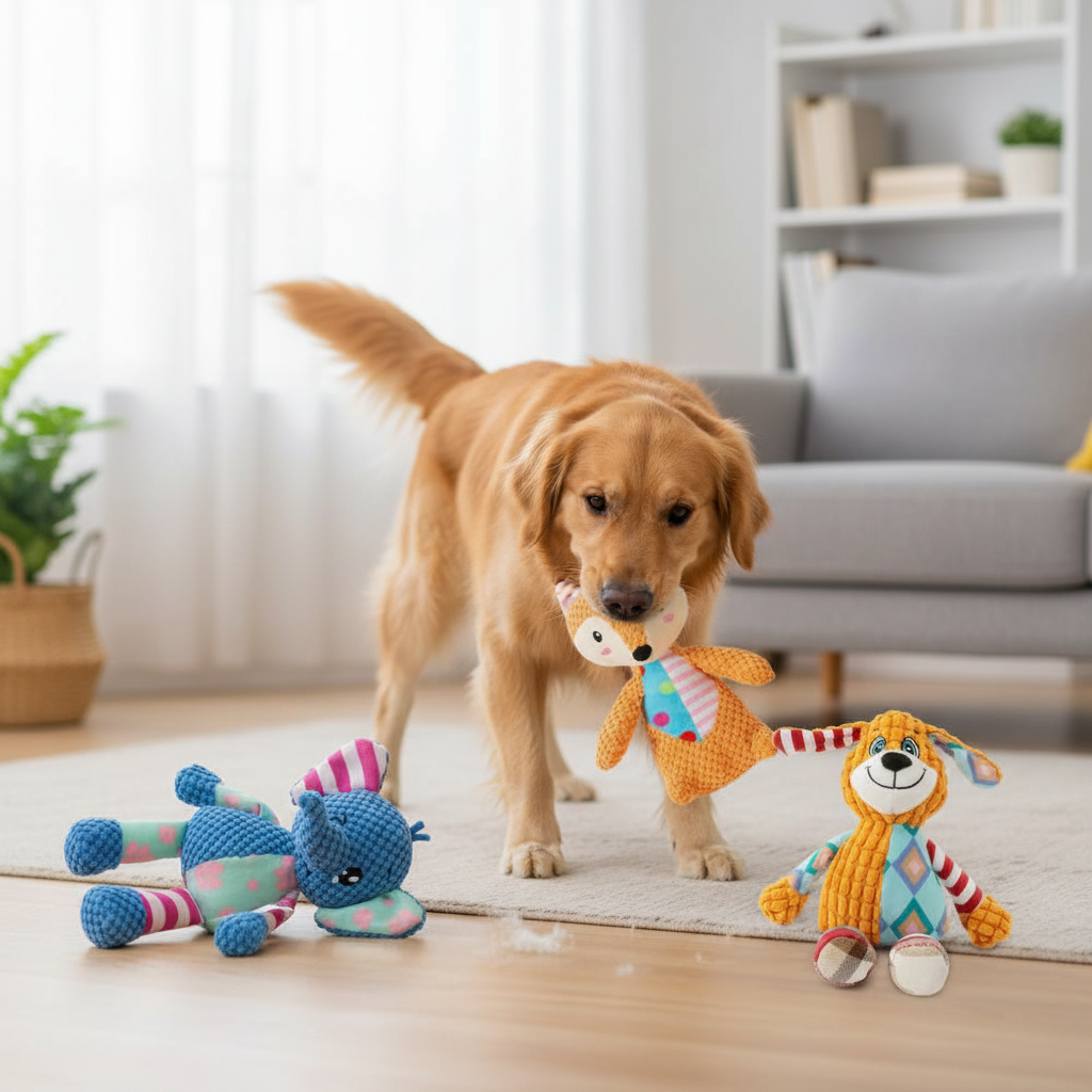 Pet Plush Toy for Cats & Dogs