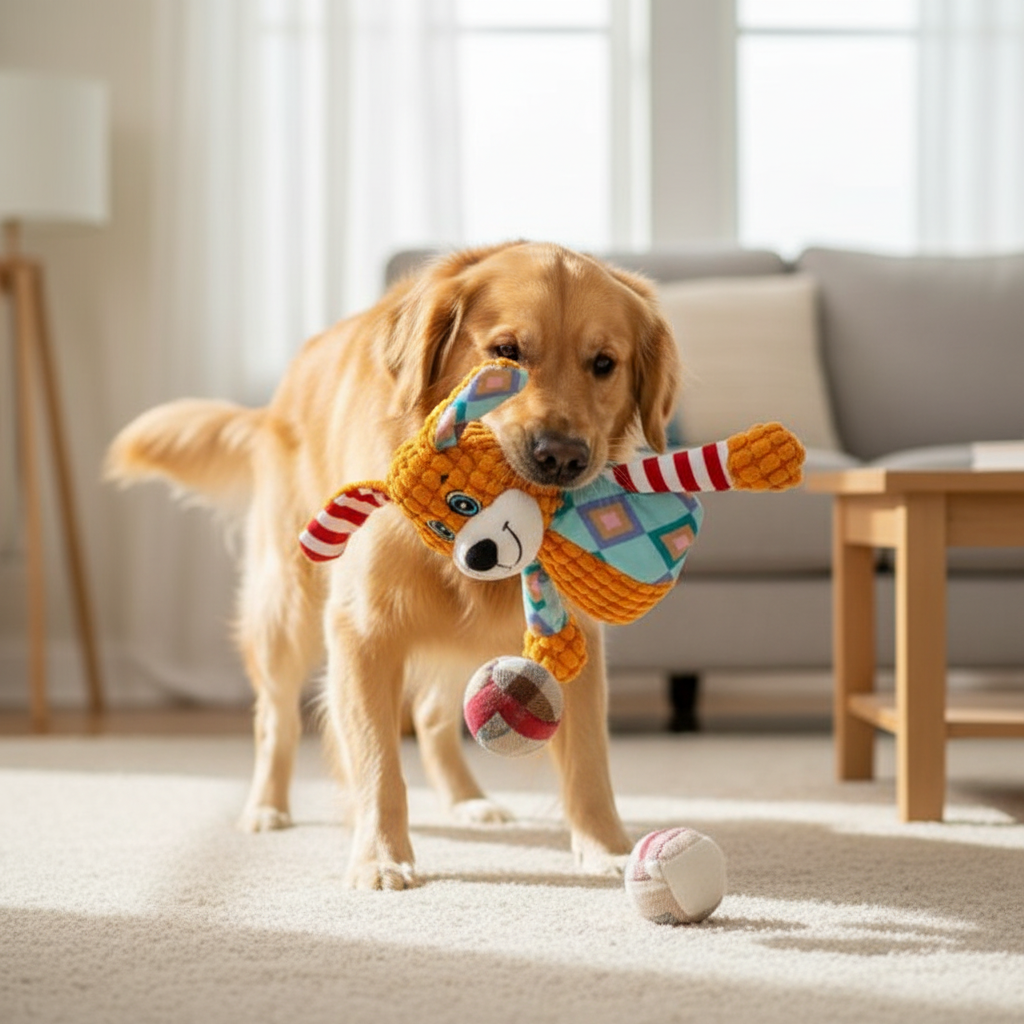 Pet Plush Toy for Cats & Dogs