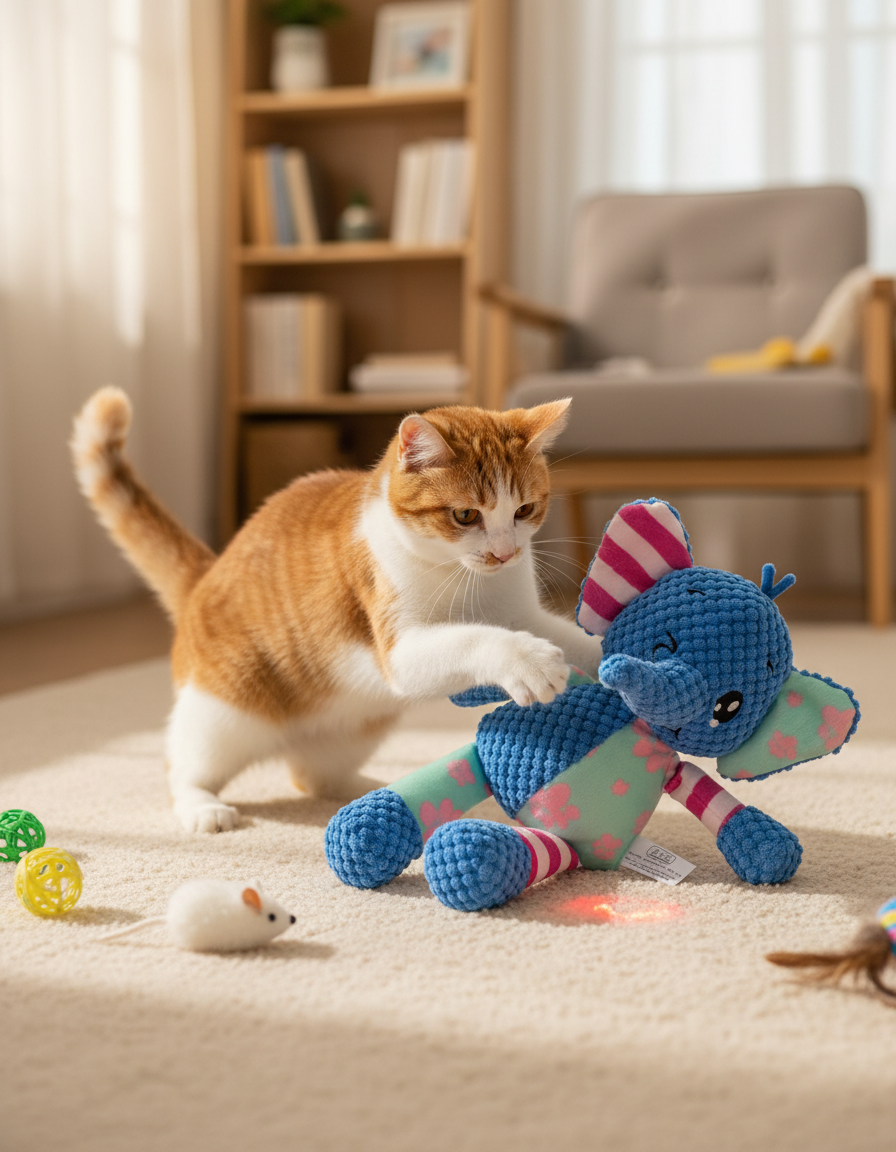 Pet Plush Toy for Cats & Dogs