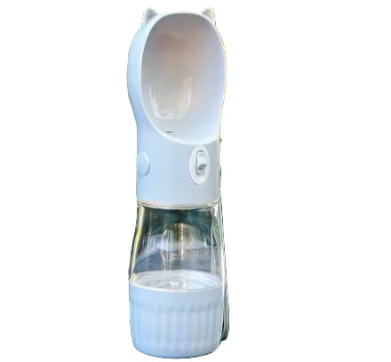 Portable Dog Water Bottle & Food Feeder GRAY